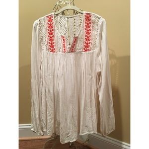 ✨Host Pick✨ Boho Peasant Flowy Hippie Top